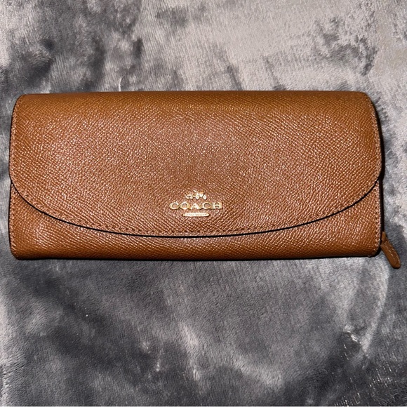 Coach Handbags - Coach Brown Envelope Wallet